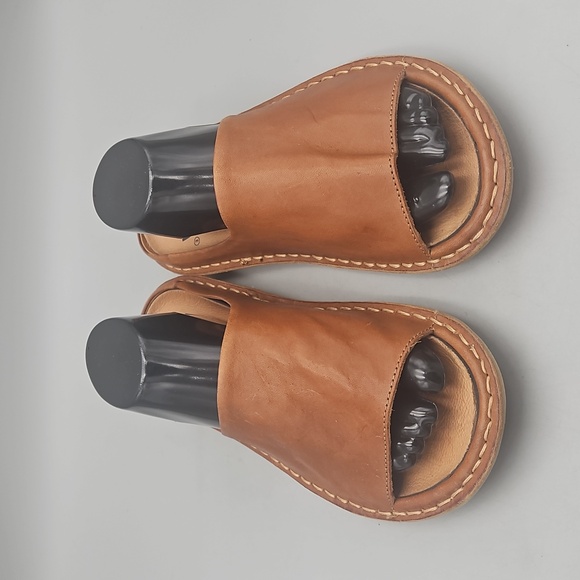 VIBAe Men’s Saint Tropez Leather Sandals Tan Size EU 42 US 9 - Picture 5 of 13